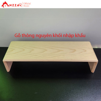 Kệ Màn Hình Máy Tính Monitor Sơn Phủ Bóng Kệ Gỗ Kê Màn Hình Uốn Cong Độc Đáo Sang Trọng Anzzar-06