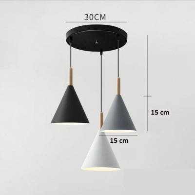 Đèn thả LUNAS kiểu dáng hiện đại trang trí nội thất cao cấp - kèm bóng LED chuyên dụng và đế ốp trần.