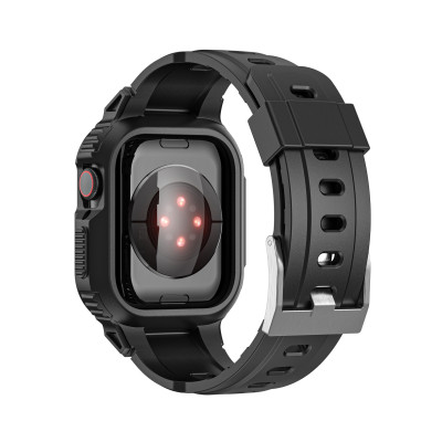 Ốp Case tích hợp dây đeo Simple bảo vệ cho Apple Watch Series 4/5/6/SE/7/8/9/SE2 Size 40mm/41mm/44mm/45mm - Hàng Chính Hãng