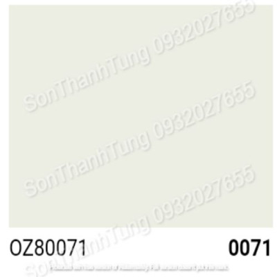 OEXPO ZOCO ANTI-FADE UV FOR EXTERIOR – SƠN NGOẠI THẤT CAO CẤP CHỐNG THẤM & BỀN MÀU VƯỢT TRỘI- OZ 80071