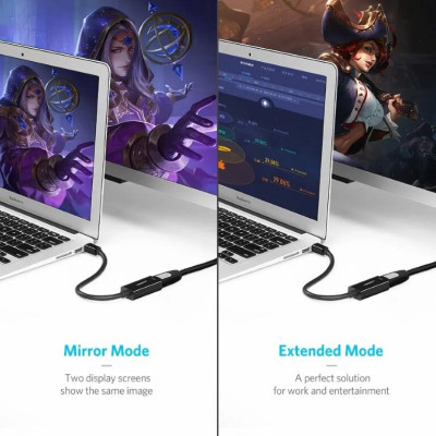 Ugreen UG10461MD112TK 18CM màu Đen Cáp chuyển đổi Mini DP sang HDMI hỗ trợ phân giải 1920x1080 - HÀNG CHÍNH HÃNG