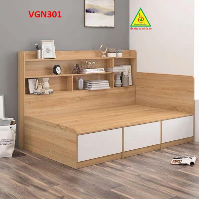 Giường ngủ đơn giản theo phong cách hiện đại VGN301- Nội thất lắp ráp Viendong Adv