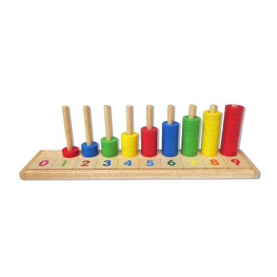 Đồ chơi gỗ Học đếm bậc thang | Winwintoys 63112 | Phân biệt màu sắc và tập đếm cơ bản | Đạt tiêu chuẩn CE và TCVN