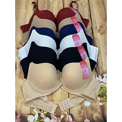 Áo lót nữ gấm trơn mút 3 múi, có gọng, cài sau 3 móc Belle 288 – Sang trọng, nâng đẩy, ôm dáng