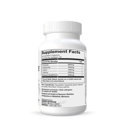 Endurance BCAA+ (120 Viên)_ BCAA Dạng Viên Hammer Nutrition Endurance BCAA+ Hỗ Trợ Đạp Xe Chạy Bộ Thể Thao