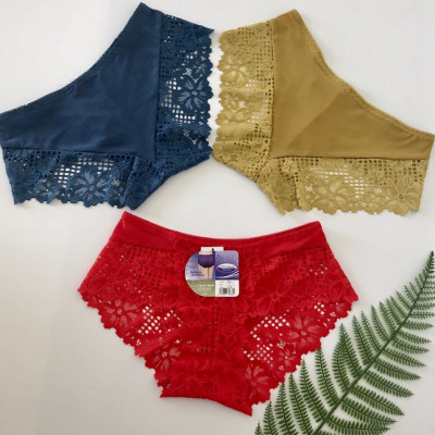 Bộ 5 quần chip nữ ren hoa cao cấp 833
