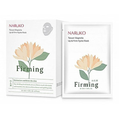 Naruko – Bạch ngọc lan mới – Mặt nạ nâng cơ và cấp ẩm làm săn chắc da hộp 8 miếng – Taiwan Magnolia Up & Firm Hydra