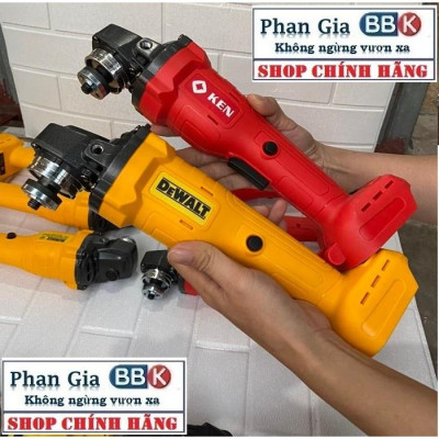 Thân máy mài KEN 199V chân pin phổ thông, 100% dây đồng - Thân máy mài dùng pin hàng đẹp loại 1