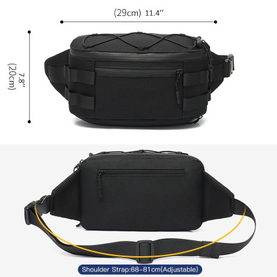 Túi đeo chéo ngực OZUKO chống thấm nước thời trang cho nam và nữ