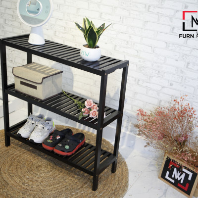 KỆ GIÀY GỖ ĐA NĂNG LẮP RÁP 3 TẦNG 800 - BENCH 3F 800