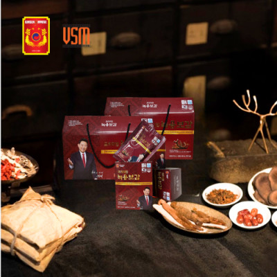 VSM- Chiết Xuất Nhung Hươu Và Hồng Sâm Hàn Quốc 6 Năm Tuổi - Ginseng House Hộp 30 gói