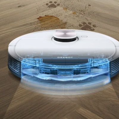 Robot Hút Bụi Lau Nhà Ecovacs T30S Combo Xòe Giẻ, Giặt Nước Nóng Lực Hút 11.000 Pa - Hàng Chính Hãng