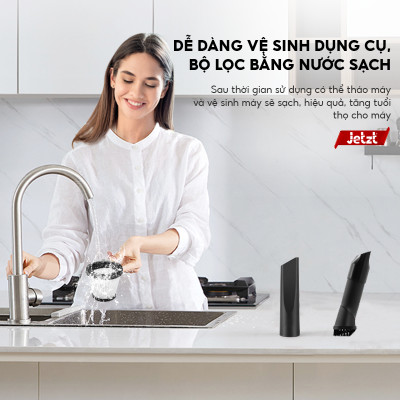Máy hút bụi cầm tay có dây JETZT X9, lực hút 21000PA, hàng chính hãng