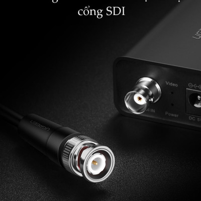Dây cáp tín hiệu SDI dùng để kết nối với các thiết bị video UGREEN SP103 - Hàng chính hãng