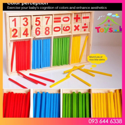 ĐỒ CHƠI HỘP TOÁN VÀ BẢNG QUE TÍNH BẰNG GỖ