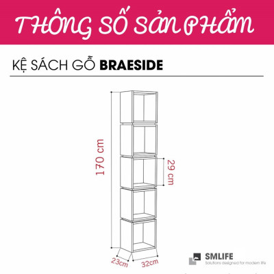 Giá sách đa ngăn tiện dụng SMLIFE Braeside