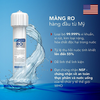 Máy lọc nước RO nóng lạnh 10 cấp lọc Hòa Phát HWBS1A1021 - đạt chuẩn uống trực tiếp tại vòi - bảo hành 36 tháng - Hàng Chính Hãng