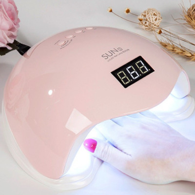 Máy hơ gel Sun 5 uv led 48w 24 bóng nhanh khô sơn gel, máy hơ gel mini , hơ móng tay mini - hàng nhập khẩu