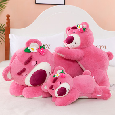 Gấu Bông Gấu Dâu Losto Nằm Dễ Thương Siêu Hot (25cm--->1m3) Gối Ôm Gấu Dâu Losto Cute Mềm Mịn, Hàng Xịn Cao Cấp Loại 1