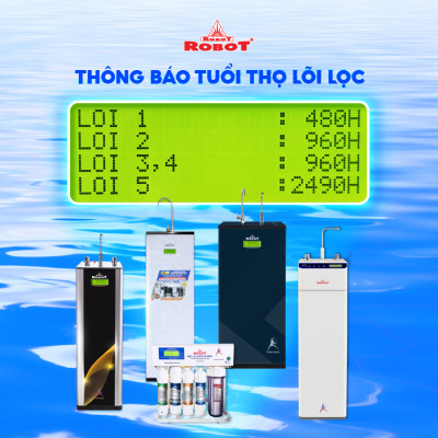Máy Lọc Nước Nóng Thông Minh ROBOT CLASSY PRO 339GHKQ-UR 9 Cấp Lọc Công Nghệ Làm Nóng Thông Minh - Hàng Chính Hãng