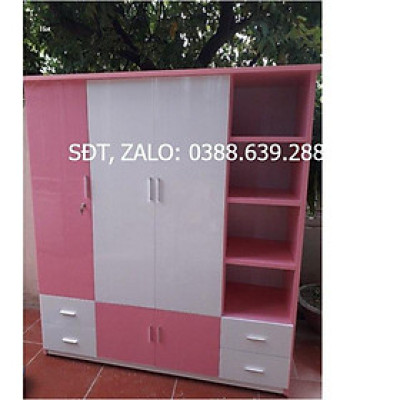 Tủ nhựa đài loan có kệ trang trí HD