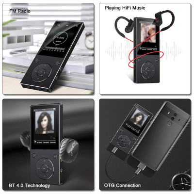Máy Nghe Nhạc MP3 Bluetooth Ruizu D11 Bộ Nhớ Trong 8GB - Hàng Nhập Khẩu