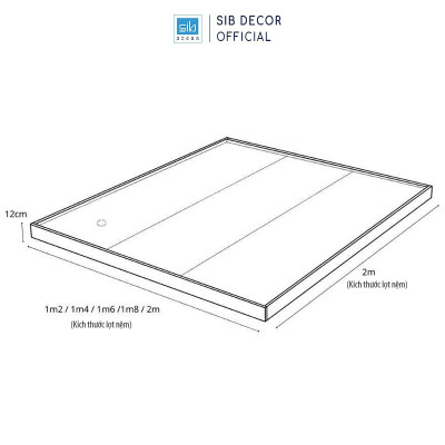 Giường Bệt Tatami Kiểu Nhật Đơn Giản SIB Decor GN29