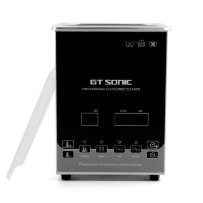 Bể rửa siêu âm GTsonic D2 – 2 lít, thiết bị làm sạch bằng sóng siêu âm công nghệ cao, loại bỏ dầu mỡ, bụi bẩn và cặn bám trong linh kiện điện tử, dụng cụ y tế, phòng thí nghiệm và sản xuất công nghiệp – Hàng chính hãng