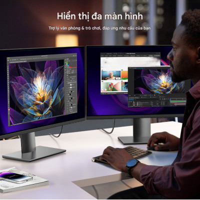 Cáp chuyển DisplayPort (DP) sang HDMI 4K@60Hz Choetech XDH01 - Hàng chính hãng
