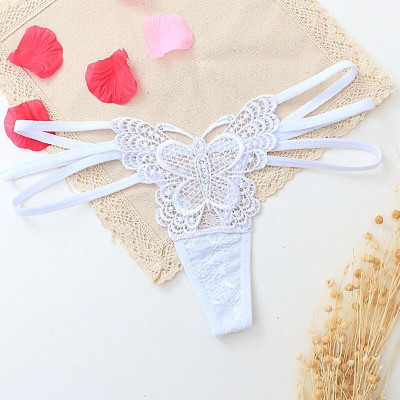 Quần Lót Lọt Khe Thêu Ren Hình Bướm Sexy Gợi Cảm ( WL44)