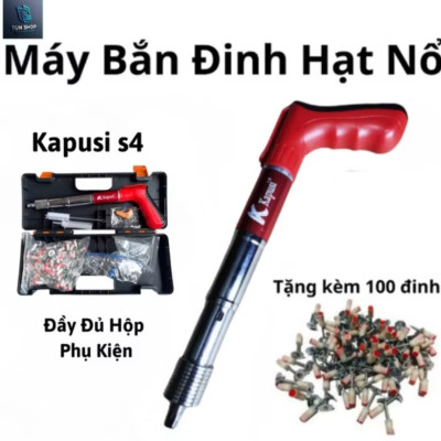 MÁY BẮN ĐINH BÊ TÔNG SẮT THÉP BẰNG ĐINH HẠT NỔ SIÊU MẠNH MẪU MỚI F4 KHÔNG SỬ DỤNG ĐIỆN AN TOÀN