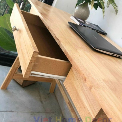 Bàn Học Bàn Làm Việc Viet Home Decor Gỗ Phong Cách Trẻ Trung 7010