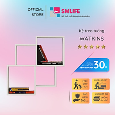 Kệ trang trí kệ để sách gia đình SMLIFE Watkins