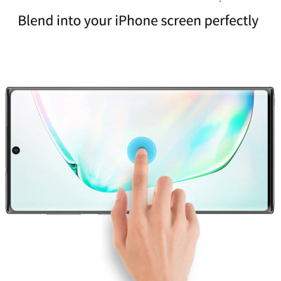 Miếng dán kính cường lực cho Samsung Galaxy Note 10 Plus full màn hình 3D hiệu Kuzoom Protective Glass (mỏng 0.3mm, vát cạnh 2.5D, độ cứng 9H, viền cứng mỏng) - Hàng nhập khẩu