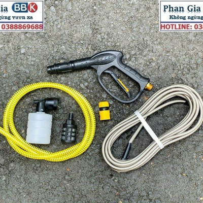 Máy Rửa Xe Dekton DK-CWR2300FB - Công Suất 2300W - Động Cơ Từ Không Chổi Than - Motor 100% Dây Đồng - Bảo Hành 12 Tháng