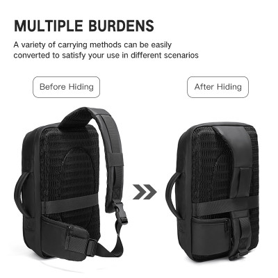 Túi đeo chéo OZUKO cỡ lớn chống thấm nước 13 inch thời trang cho nam