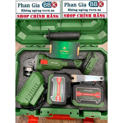 Máy Mài Pin AKUZA 01BL Cao cấp - Không chổi than có chỉnh lực điện tử, Pin 15 cell x2 - Bảo hành chính hãƞg