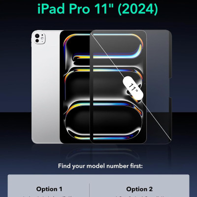 Miếng dán màn hình từ tính Viết và vẽ như trên giấy, có thể tháo rời và tái sử dụng, tương thích với kính cường lực cho iPad Pro 11 inch 2024 / iPad Pro 13 inch 2024 / iPad Air 6 11/13 inch 2024 ESR Paper-Feel Magnetic Screen Protector - Hàng Chính Hãng