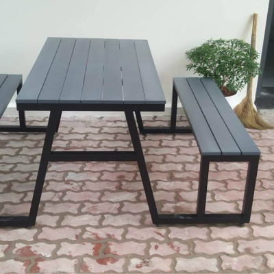 Ghế liền bàn sân vườn HO Tundo ngang 1m2 x rộng 1m7