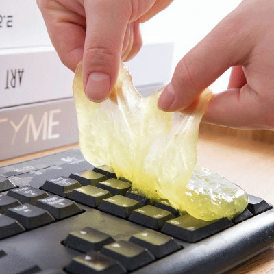 Gel làm sạch bụi bẩn bàn phím máy tính, laptop, làm sạch lọc gió ô tô không bết dính, có thể tái sử dụng nhiều lần - Hàng nhập khẩu