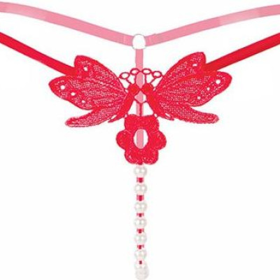 Quần lót nữ 1 đường xuyên thấu - màu đỏ