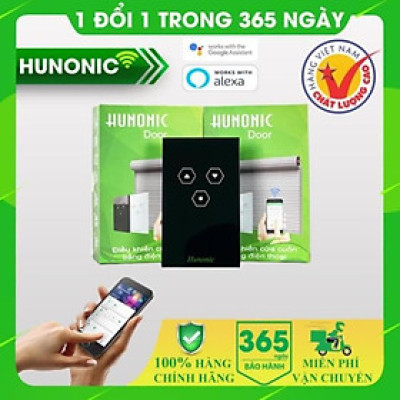 Công Tắc Cửa Cuốn Thông Minh Hunonic Door Trắng│Công tắc điều khiển cửa cuốn từ xa bằng điện thoại -2022