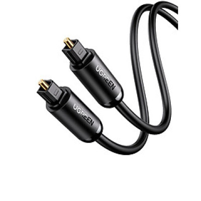 Ugreen UG70891AV122TK 1.5M cáp quang Toslink Optical đầu mạ vàng 24k âm thanh 7.1 màu đen - HÀNG CHÍNH HÃNG