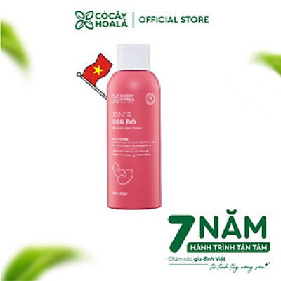 Nước Hoa Hồng Đậu Đỏ Việt Nam Cỏ Cây Hoa Lá, Toner Cho Mẹ Bầu Cấp Ẩm, Dưỡng Sáng và Làm Mềm Da 150gr