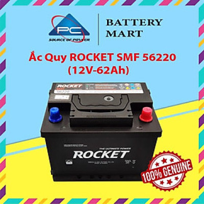 Bình Ắc Quy 12V-62Ah, Ắc Quy ROCKET SMF 56220