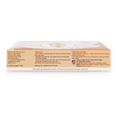 Thực phẩm bảo vệ sức khỏe Hoàng Thấp Linh hộp 30 viên-  Hỗ trợ điều trị và phòng ngừa viêm khớp, viêm đa khớp dạng thấp, thấp khớp