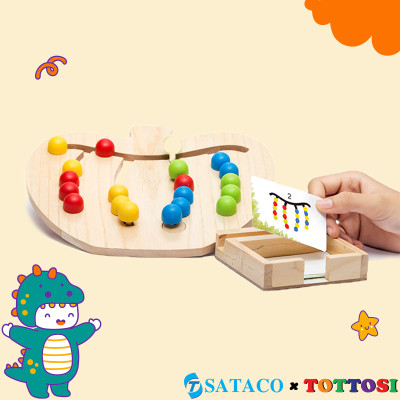 Táo dò đường đồ chơi luyện tập quan sát, trí tuệ cho trẻ nhỏ, đồ chơi dành cho bé 3 tuổi trở lên.