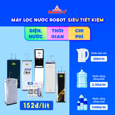 Máy Lọc Nước ROBOT Spring Pro 9410G-UR Công Nghệ Lọc Tích Hợp R.O + UF - Hàng Chính Hãng
