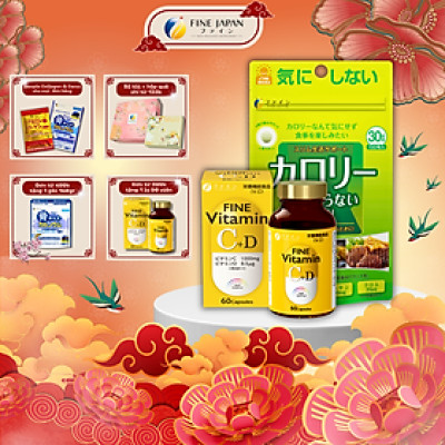 Combo Viên uống CHỐNG HẤP THỤ CALORIES cao cấp FINE JAPAN bổ sung vitamin ngăn ngừa suy nhược cơ thể 30 ngày