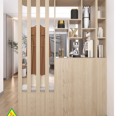 Vách ngăn phòng khách, nhà bếp chữ L 3VTK19 - Nội thất lắp ráp Viễn Đông ADV